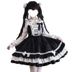 ロリータ JSK ジャンパースカート キャミソール リボン レディース ワンピース ゆめかわいい ゴスロリ ドレス 洋服 フ
