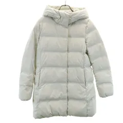 UNIQLO ユニクロ シームレス ショート ダウンコート S グレージュ系 レディース 古着