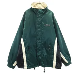 FILA フィラ 90s オールド ナイロンジャケット XL グリーン メンズ 古着