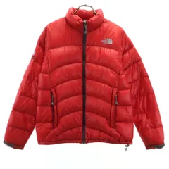 THE NORTH FACE ノースフェイス サミットシリーズ ダウンジャケット 85 レッド NDW9691Z アウトドア ポケッタブル レディース 古着