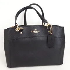 【COACH】コーチ ミニブルック キャリーオール F25395 トートバッグ ブラック ゴールド レディース【中古】4-4 41967