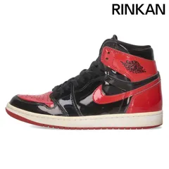 ナイキ  AIR JORDAN 1 RETRO HIGH OG BRED PATENT 555088-063 エアジョーダン1 ハイ パテント ブレッドスニーカー メンズ 26.5cm