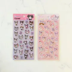 新品 サンリオ ぷくっとシール マイメロディー クロミちゃん 立体シール コレクション コレクター シール交換 シール帳 セリア ダイソー キャンドゥ