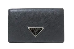 PRADA/プラダ　サフィアーノ レザー カードケース　トライアングルロゴ　【中古】
