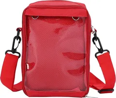HARGIO ハルジオ 痛バッグ ショルダー 小さめ ミニ 痛バック かわいい (レッド,  Free Size)