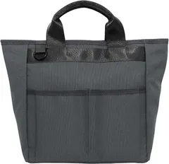 S.T.Golf ラウンドバッグ ゴルフバッグ 300g ラウンドポーチ ラウンドトートバッグ 25cmx25cmx (グレー)