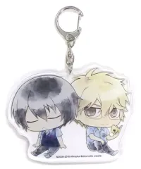 【中古】キーホルダー・マスコット(キャラクター) [単品] 哲雄＆蓉司 ゆーぽん先生描き下ろしSDイラストアクリルキーホルダー 「PS Vitaソフト sweet pool アニメイト限定版」 同梱特典