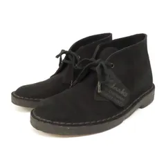 OE25014 美品 CLARKS ORIGINALS クラークス オリジナルズ デザートブーツ ショートブーツ スエードレザー UK4 黒 レディース