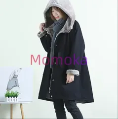 モッズコート レディース 裏ボア フード ファー付き 中綿 キルティング ロング コート 防寒着 秋 冬 アウター 大きいサイズ ミリタリーコート114477