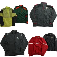 古着卸 まとめ売り ナイキ プルオーバー MIX ジャケット 6枚セット (メンズ L ) カレッジ風 NFL プロチーム 中古 古着 NC8745