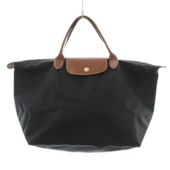 ロンシャン LONGCHAMP ル プリアージュ オリジナル M トップハンドルバッグ トートバッグ ハンドバッグ ナイロン レザー 黒 ブラック 1623089001 /KU