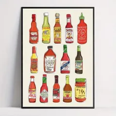 ポスター　インテリア　ミッドセンチュリー　ソース　カフェ　ガレージ　北欧　リビング　玄関　部屋　キッチン　ギフト　新生活