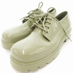 ボッテガヴェネタ BOTTEGA VENETA ストライド レースアップシューズ ダービー ラバー 42 カーキ /UO ■GY19のサムネイル