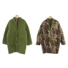 アングリッド UNGRID リバーシブル キルティングミリタリーブルゾン 中綿ジャケット F カーキ ブラウン マルチカラー /ES ■OS