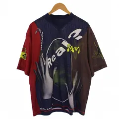 パム PAM Tシャツ カットソー 半袖 モックネック 総柄 M マルチカラー /BMのサムネイル