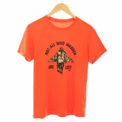 ザノースフェイス THE NORTH FACE Tシャツ カットソー ビッグフット プリント 半袖 S オレンジ NT31536 /TK ■MU