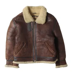 WIND ARMOR ウィンド アーマー ジャケット ブラウン サイズ:M | 90s B-3 シープムートン フライトジャケット | 90年代 ヴィンテージ 古着 | アウター ブルゾン 上着【メンズ】【中古】