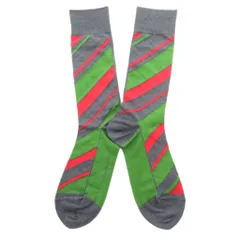 トーガ TOGA ARCHIVES TABIO Regimental pattern socks 靴下 ソックス 緑 グリーン マルチカラー /UOのサムネイル