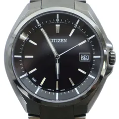 シチズン CITIZEN ATTESA エコドライブ 腕時計 CB3015-53E 電波ソーラー ウォッチ カレンダー付き デイト 黒 ブラック ■GY18 /MQ