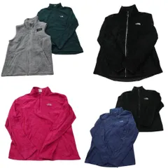 古着卸 まとめ売り ノースフェイス フリース 6枚セット (レディース L ) ベスト フーディー フルジップ ハーフジップ 中古 古着 NC8534