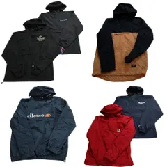 古着卸 まとめ売り ブランドMIX アノラックパーカー ジャケット 6枚セット (メンズ XS /S ) チャンピオン カーハート 中古 古着 NC8674