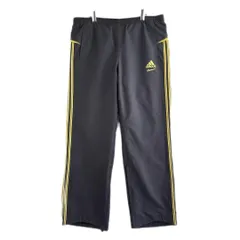 adidas　トラックパンツ　ジャージ　Oサイズ　刺繍ロゴ　ワンポイント