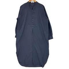 美品 ノーブランド  無地 春夏 SS 長袖シャツ ポリエステル ネイビー レディース F【古着】【中古】【送料無料】