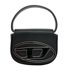 ディーゼル DIESEL ミニショルダー 1DR XS ショルダーバッグ 2WAY レザー ブラック シルバー金具 レディース【中古】