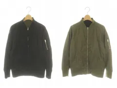 デイシー deicy リバーシブル MA-1 ブルゾン ジャケット ジップアップ F 黒 カーキ ブラック /NR ■OSのサムネイル