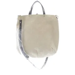 ラシット キャンバス ハンドバッグ ショルダーバッグ 2way 白