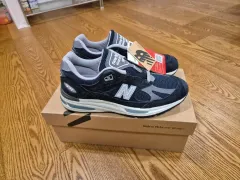 ニューバランス 991v2 メイド イン UK ダーク ネイビー スモークド パール 235