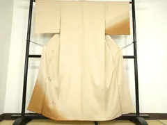 平和屋着物▼中国三大刺繍　スワトウ刺繍　汕頭刺繍　総刺繍　訪問着　雪輪花文　暈し染め　正絹　逸品　DAAY9493az