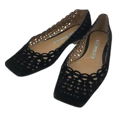 PELLICO ペリーコ EMILY カットワークスクエアトゥパンプス  ブラック 37