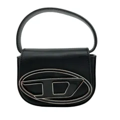ディーゼル DIESEL ミニショルダー 1DR XS ショルダーバッグ レザー ブラック シルバー金具 レディース【中古】