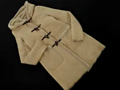 EMMETI エンメティ ラムレザー ムートン ダッフル コート size38/ベージュ ◆■◎レディース