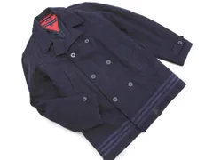 TOMMY HILFIGER トミーヒルフィガー ウール混 ピー コート sizeS/紺 ◇■ メンズ