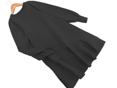 VIS ビス 裾フレア ニット ワンピース sizeF/黒 ◇■ レディース