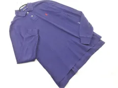 POLO RALPH LAUREN ポロ ラルフローレン ロゴ 長袖 ポロシャツ sizeL/紺 ◇■ メンズ