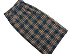 LOWRYS FARM ローリーズファーム チェック ウエストベルト付き ロング スカート sizeM/緑 ■■ レディース