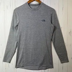 【Men's M グレー系】 The North Face ( ザ・ノースフェイス ) ロング スリーブ ウォーム クルー Long Sleeve Warm Crew ポリエステル ウェア トップス インナー シャツ ロングスリーブTシャツ