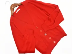 E Hyphen World gallery イーハイフンワールドギャラリー Vネック カーディガン sizeF/赤 ◇■ レディース