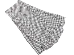 LOWRYS FARM ローリーズファーム チェック ロング スカート sizeF/白ｘ黒 ■■ レディース