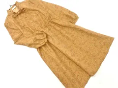 earth music&ecology アースミュージック＆エコロジー 花柄 ワンピース sizeM/ベージュ ◇■ レディース