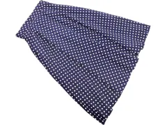 NATURAL BEAUTY BASIC ナチュラルビューティーベーシック ドット フレア スカート sizeS/紺 ■■ レディース