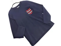 BEAMS ビームス ポケット 切替 長袖 Tシャツ sizeM/紺 ◇■ メンズ
