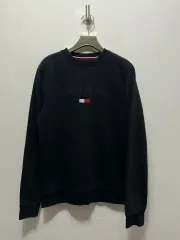 Tommy Hilfiger トミーヒルフィガー ブラック スウェット Tシャツ M