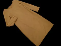 NATURAL BEAUTY BASIC ナチュラルビューティーベーシック ウール混 Iライン ワンピース sizeS/ベージュ ◇■ レディース