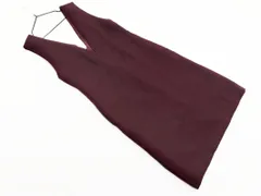 NATURAL BEAUTY BASIC ナチュラルビューティーベーシック ウール混 ジャンパー スカート sizeS/ボルドー ◇■ レディース