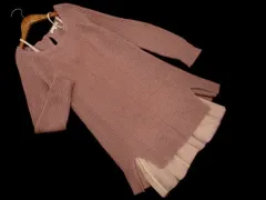 PROPORTION プロポーション ボディドレッシング チュール レイーヤード ニット セーター size3/ピンク ◇■ レディース