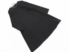 theory セオリー ウール混 ピンストライプ Aライン ワンピース size0/黒 ◇■ レディース